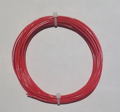 16 AWG Mil-Spec Wire (PTFE) Stranded Silver Plated Copper Type E Red 10 Ft  • $7.23