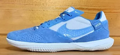 Mens Nike Streetgato IC  Indoor Soccer Shoes Size 7.5/8/11 LIGHT BLUE/WHITE • $56.99