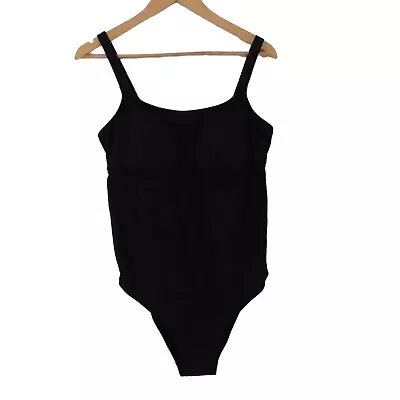 Prego Maternity Swimsuit Size Large Black One Piece Keyhole Back • $13.49