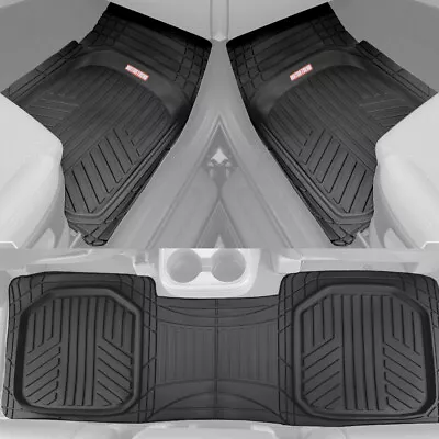 3PC Black Waterproof Automotive Rubber Floor Mats Liner For Car Van SUVs Truck • $45.99