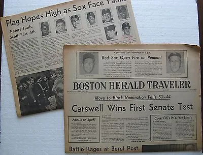 1970 4/7 Boston Herald Traveler  Red Sox/Yankees Duel 3:00 P.M. Yankee Stadium  • $19.80