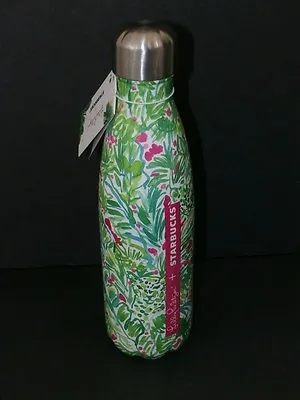 Lilly Pulitzer Starbucks S'well Water Bottle NWT Palm Beach Jungle HTF In Hand  • £57.84