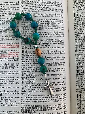 Pocket Prayer Beads Protestant-Christian-Anglican-Lutheran-Episcopal-Methodist • $15