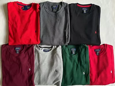 $41.95 • Buy NWT Mens Polo Ralph Lauren Thermal Waffle Crewneck Long Sleeve Shirt 20+ Colors