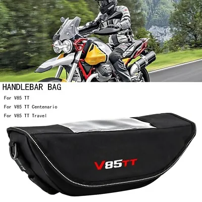 For Moto Guzzi V85 TT V85 Waterproof Motorcycle Handlebar Travel Bag Storage Bag • $39