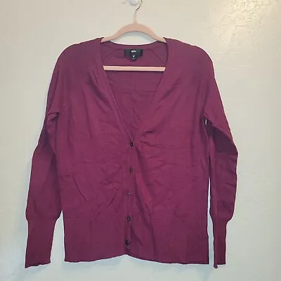 Mossimo Womens Sz M Cardigan Lightweight Button Closure Long Sleeve Red Casual • $6.17