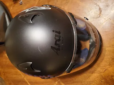 Arai Quantum II Black Full Face Helmet.  Large 7 1/4 - 7 3/8 Made In Japan W/bag • $85