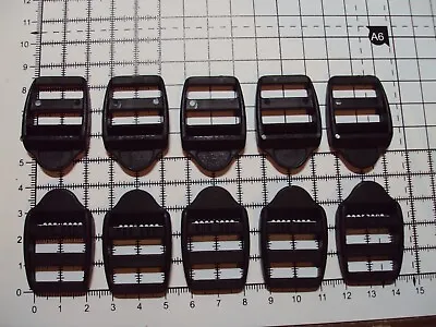 10pcs.  Black Plastic Ladderlock Buckles For Webbing 20mm    SR-123  • £1.99