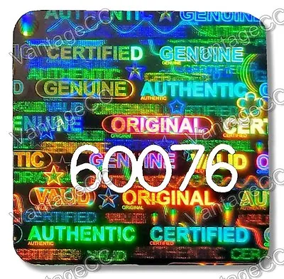 567x 15mm Security Hologram Stickers NUMBERED Square Labels Genuine Certified • £14.29