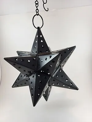 Mexican Hanging Tin Star 11  With Star Cut Outs • $20