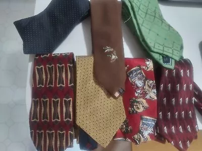 Mixed Lot Of Mens Vintage Ties Lot Of 7 • $8.99