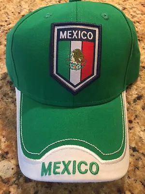 Brand New Official Mexico Soccer Football Hat Cap One Sz Adjust Nwt  H • $9.99