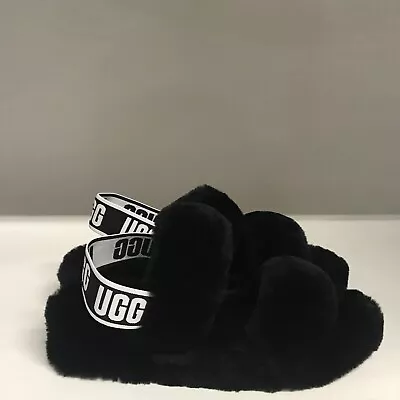 UGG Oh Yeah Sandal Black Womens Size 6 Medium • $33.59