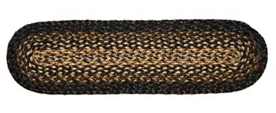 $8.60 • Buy Black Forest Braided Area Rug Stair Treads Oval 8  X 28  By IHF Home Decor
