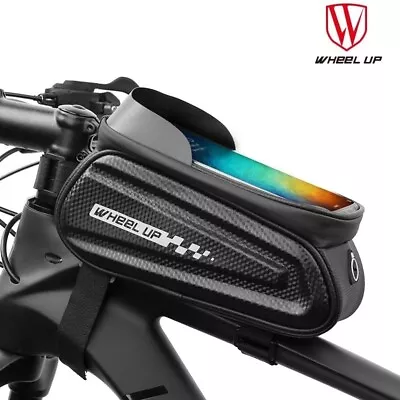 Bicycle Cycling Top Front Tube Frame Bag Waterproof Bike Phone Holder • $14.99