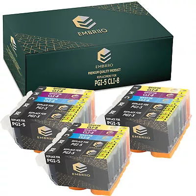 15 Ink Cartridge For Canon PGI5 CLI8 IP3300 IP3500 IX3300 IX3500 MP610 MP830 • £11.75