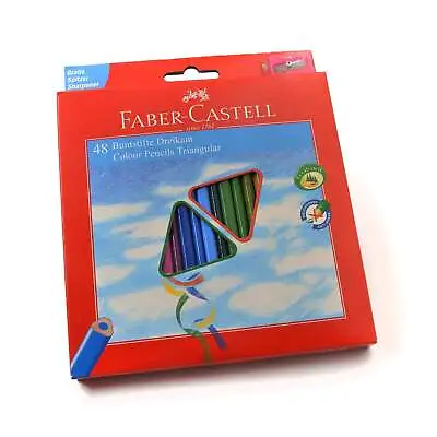 Faber-Castell Pencils Classic Colour Triangular Cardboard Wallet Of 48 (120548) • $17.27