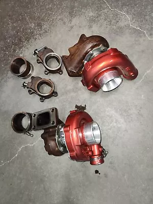 Red Powder Coated Turbo T3/T4 Hybrid M12 A/R .50 • $450