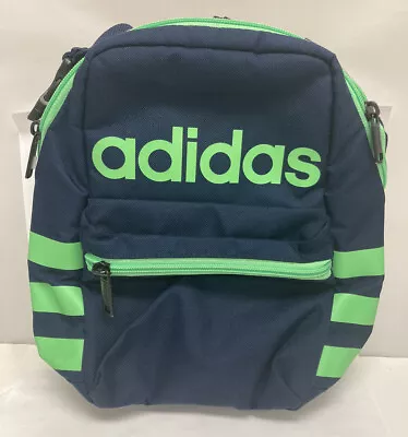 Adidas 2 Insulated School Lunch Bag Neon Green Wipe-able Material Broken Handle • $11.99