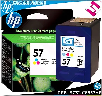 $73.76 • Buy Ink Tricolour 57 XL Original Printers HP Deskjet Officejet Pro Cartridge Colour