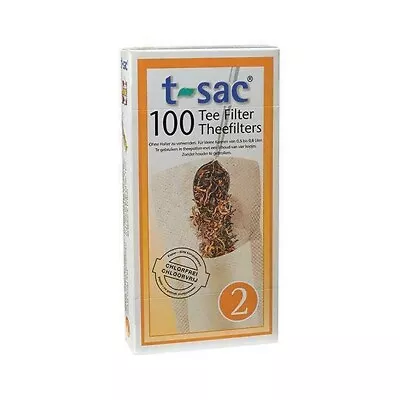 T-Sac Tea & Coffee Filters #2 Tea Filter 3  X 4  100 Count (holds Up To 4 Tsp... • $11.09