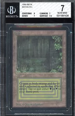 BGS 7 Beta Bayou ~ W/9 SUBGRADE ~ Vintage MTG/Magic ~ NO RESERVE!!! • $910