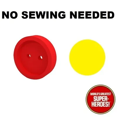 Mego Iron Man Red Chest Button + Decal + Adhesive Dot For WGSH 8” Action Figure • $9.99