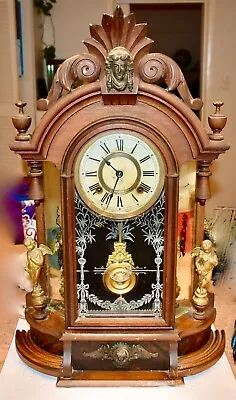Rare Estate Untouched 100% ORIGINAL Antique ANSONIA TRIUMPH Cottage Clock Works • $576.02