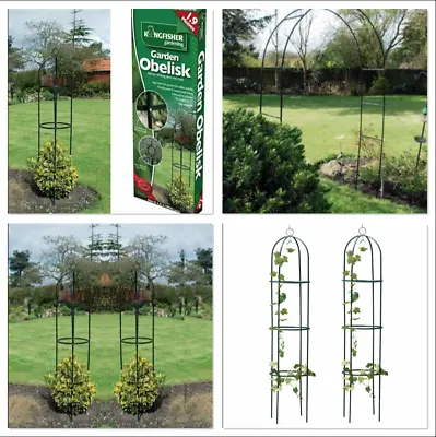£14.95 • Buy 1.9M Metal Steel Garden Obelisk Rose Plant Flower Climber Home Trellis Support