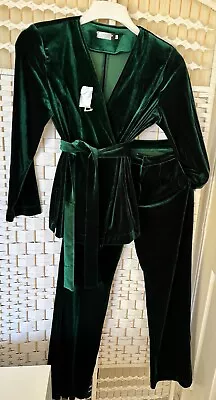 YSL Women Trouser Suit Velvet Size S ( 8) • £40