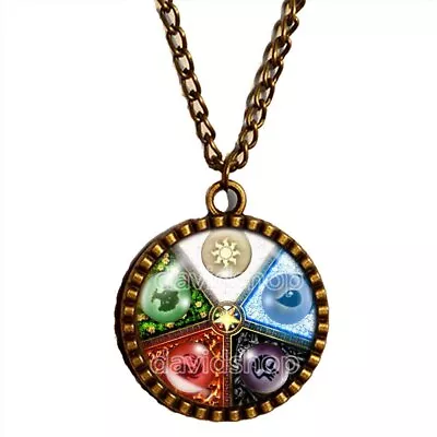 Magic The Gathering Necklace Art Pendant Fashion Mana Jewelry Cosplay MTG Symbol • $20