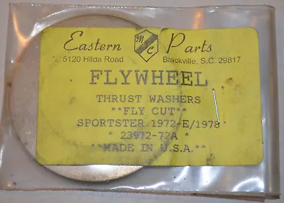 $15 • Buy 1972-E/1978 Sportster Flywheel Thrust Washers #23972-72A