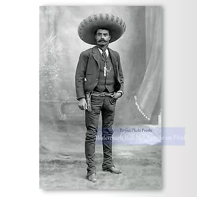 Vintage Photograph Of Mexican Revolutionary Emiliano Zapata Vintage Photo Print • $5.95