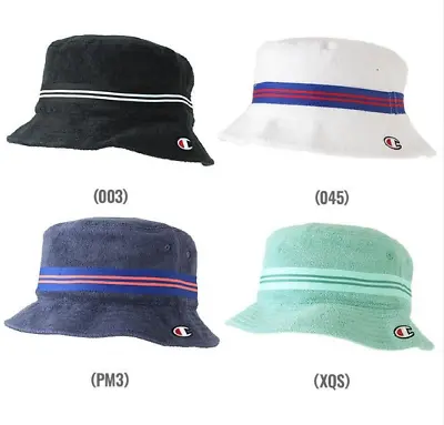 Champion Unisex Terry Bucket Hat Black White Navy S/M L/XL • $11.25