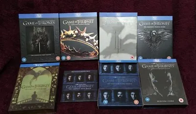 Game Or Thrones Seasons 1-7 Full Blu-Ray Boxsets (Incl. Conquest & Rebellion) • £60