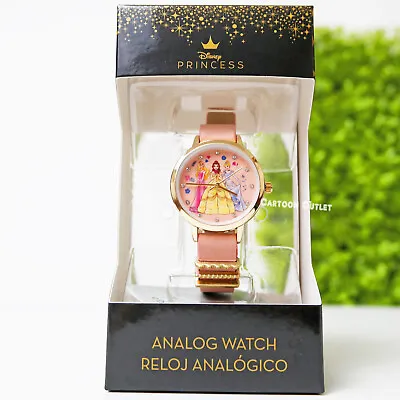 Disney Lady Belle Analog Watch Pink Band Girl's Gift Reloj Princess Cinderella • $18.99