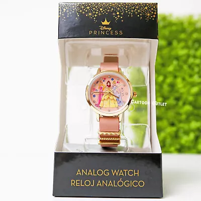 $19.99 • Buy Disney Lady Belle Analog Watch Pink Band Girl's Gift Reloj Princess Cinderella