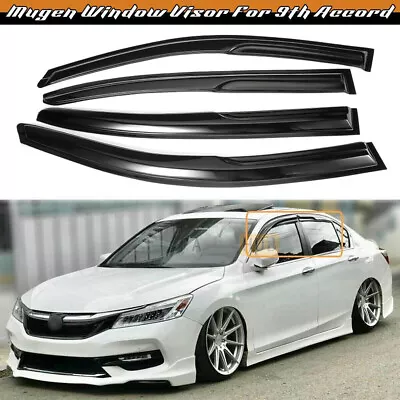 For 2013-2017 Honda Accord JDM Wavy Mugen Window Visor Rain Guard Vent 4 Pcs • $34.99