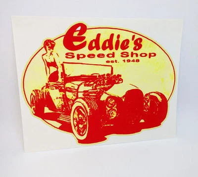 Daytona Beach Vintage Racing Decal – 5x4 Inch, Weatherproof Vinyl Sticker, Hot Rod Rat Rod