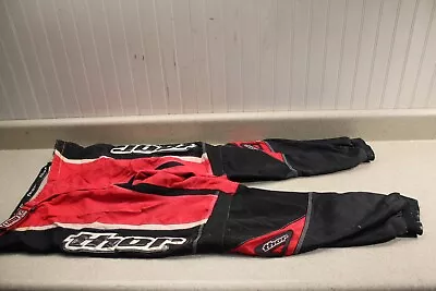 Thor Flow Racing Motocross Pants Vintage Size 38 Red & Black MX ATV 4018 T1 • $40.11