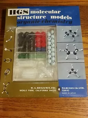 Vtg HGS Molecular Structural Models Kit- Organic Chemistry-Benjamin/Maruzen-new • $39.09