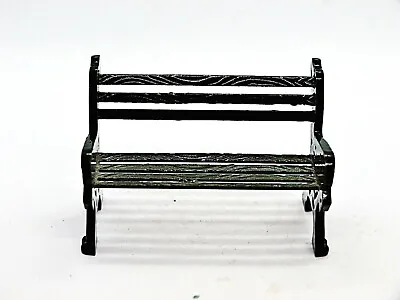 Vintage Metal Green Park Bench • $3.99