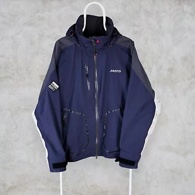 Musto BR1 Waterproof Sailing Jacket Offshore Navy Blue Men's Large • £80