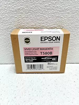 Genuine Epson T580B Vivid Light Magenta Ink Pro 3880 Date: July 2015 • $67.95