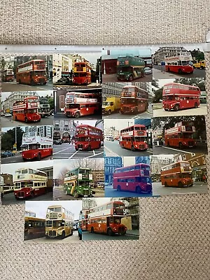 Job Lot Of 18 Colour Bus Photos London Transport Aec Routemasters • £1.25