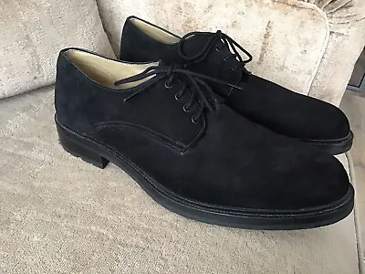 Lambretta Mens Black Suede Lace Up Shoes Size  13 (46) • £26.99