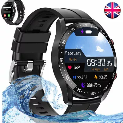 Waterproof Smart Watch Men Women Smartwatch Bluetooth For IPhone Samsung 2024 • £16.39