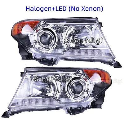 Pair Head Light Lamp For Toyota Landcruiser LC200 FJ200 Series 200 Halogen LED • $538.90