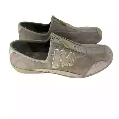 Merrell Arabesque Leather Taupe/Silver Performance Shoes Sz 7 • $22