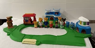 Daniel Tiger's Neighborhood All-In-1 Playset Track Trolley 10 Figures Lot Sounds • $44.99